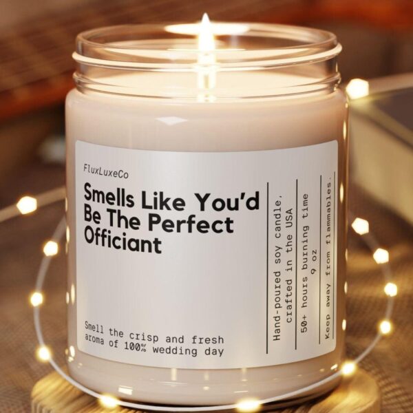 Personalized Wedding Officiant Gift Funny Candle Perfect Officiant Proposal Will You Be Our Officiant Candle Wedding Ceremony Gift