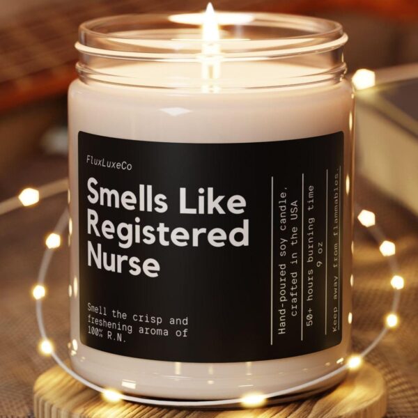 Smells Like Registered Nurse Soy Wax Candle, Gift For Registered Nurse, Custom Nurse Gift Candle, Registered Nurse Gift, Personalized Gift