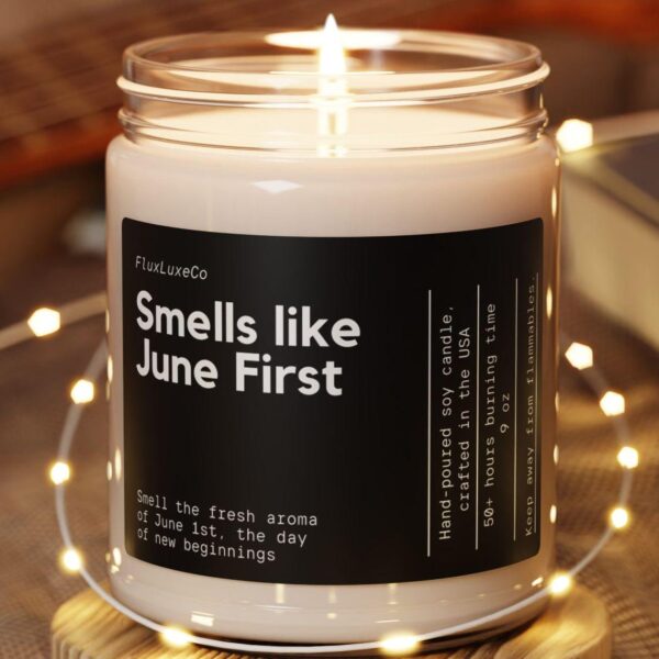 Smells Like June First Soy Wax Candle, June 1St Birthday Candle, June Birthdate Candle Gift, June Birthday Gift, Personalized Candle Gift