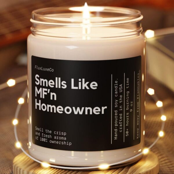 Personalized Housewarming Gift, Funny Homeowner Candle, First Apartment Decor, Custom New Homeowner Gift For Friend, Custom Candle Gift