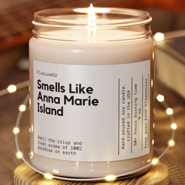 Custom Anna Maria Island Florida Soy Wax Candle Personalized Anna Maria Candle Decoration Anna Maria Island Gift Custom 9Oz. Candle Gift