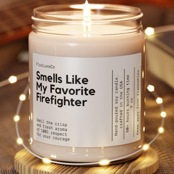 Custom Firefighter Gift, Personalized Funny Gift, Favorite Firefighter Gift, Candle Gift For Firefighters, Fire Rescue, Custom Candle Gift