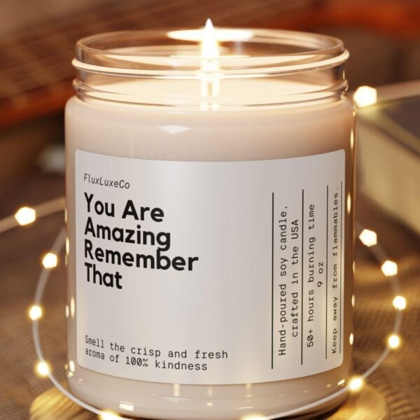 1A62 Personalized Care Package Gift You Are Amazing Custom Candle Funny Handmade Personalized Get Well Gift For Her Appreciation Thank You Friend