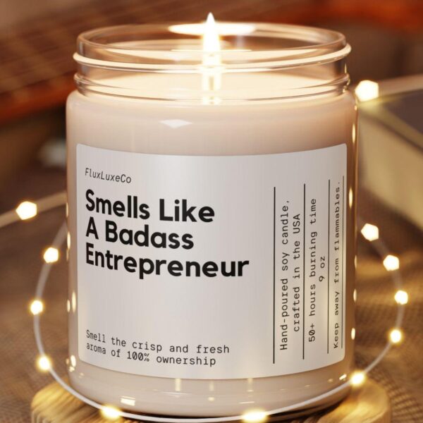1A63 Personalized Entrepreneur Gift Badass Entrepreneur Custom Candle Funny Handmade For Startup Founder For Business Owner Businessman Graduate