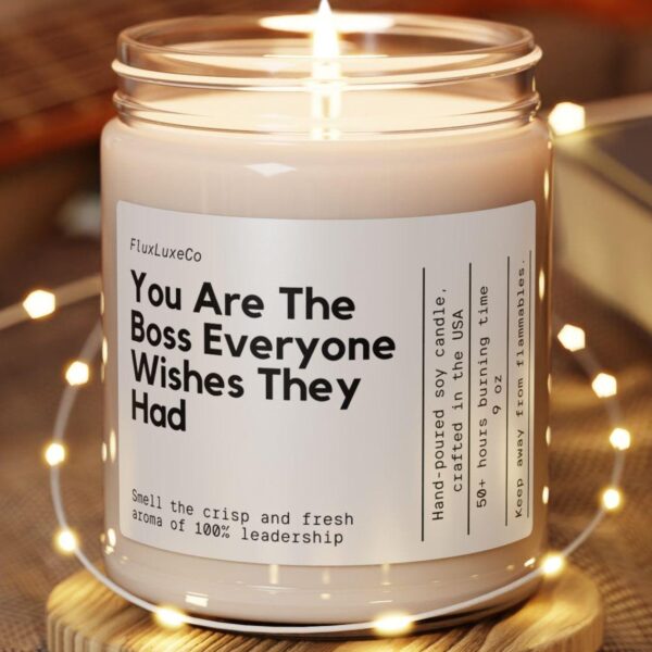Personalized Boss Gift Appreciation Candle Best Boss Ever Christmas Gift Boss'S Day Gift Funny Appreciation Candle For Him Her