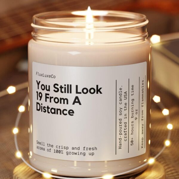 Personalized 20Th Birthday You Still Look 19 Custom Candle Twentieth Funny Handmade For Best Friend Partner Girlfriend Party Favor Gag Gift