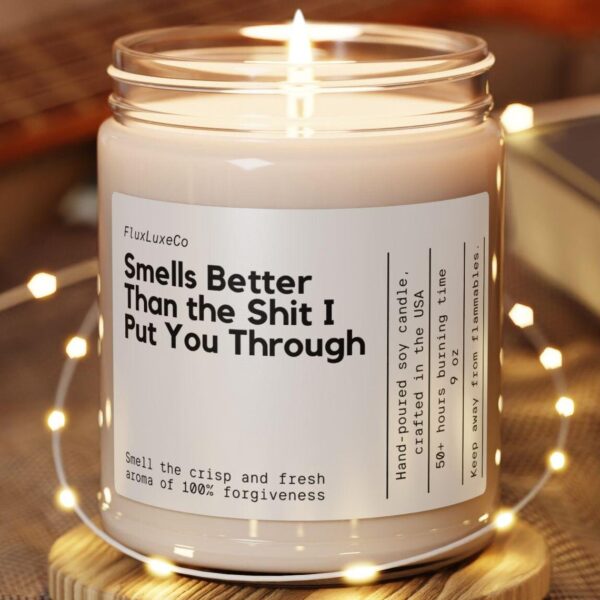 Personalized Apology Gift I Hope This Candle Smells Better Than The Shit I Put You Through Custom Candle Funny Handmade I'M Sorry Card