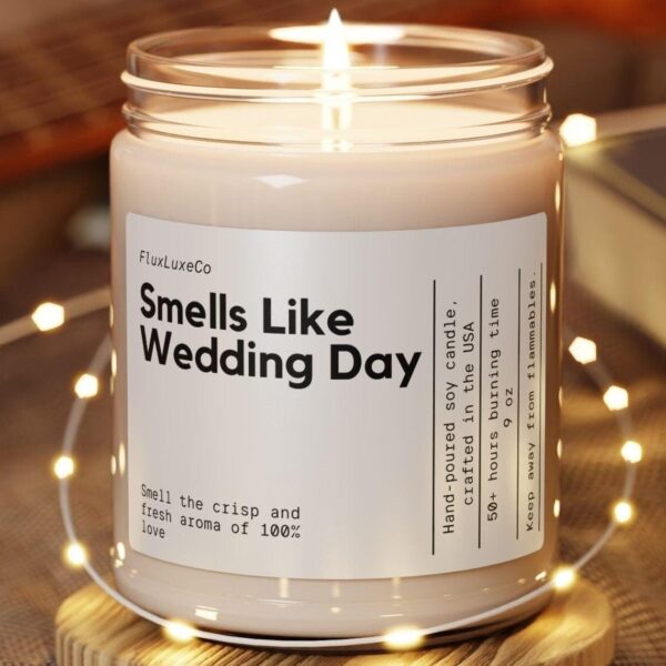 Personalized Wedding Day Candle Gift Bridal Shower Bride Gift Bridal Candle Wedding Shower Gift Bride Gift Wedding Day Gift Idea