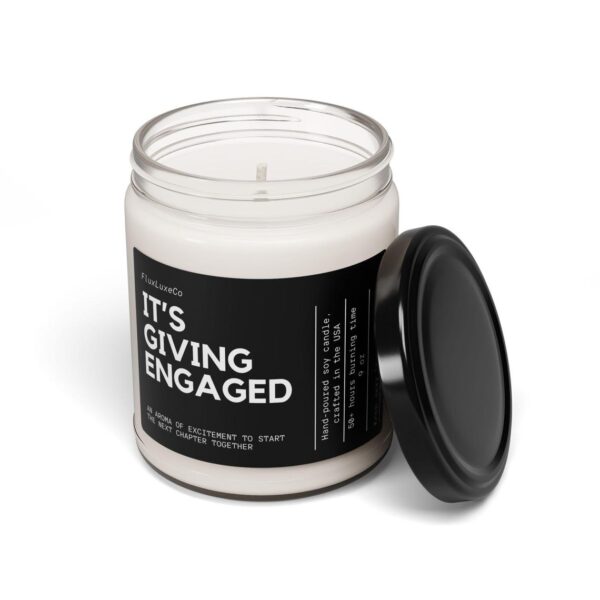 It'S Giving Engaged, Recently Engaged Gift, Personalized Engaged Gift, Engaged Candle, Engaged Gift For Friend, Gift Newly Engaged Couple