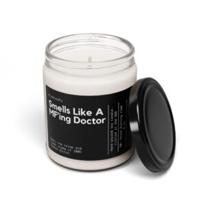 Smells Like A Mf'Ing Doctor Soy Wax Candle, Gift For Doctor, Custom Med School Graduation Gift, Future Doctor Candle, Personalized Gift - Image 3