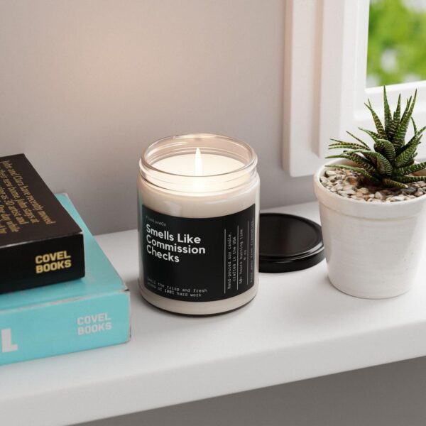 Personalized Sales Manager Custom Gift Commission Checks Candle Funny Personalized For Sales Leaders Agents Minimalist Handmade Employer