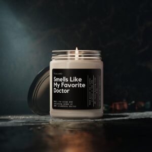 Smells Like Favorite Doctor Soy Wax Candle, Gift For Doctor, Custom Med School Graduation Gift, Future Doctor Candle, Personalized Gift - Image 5