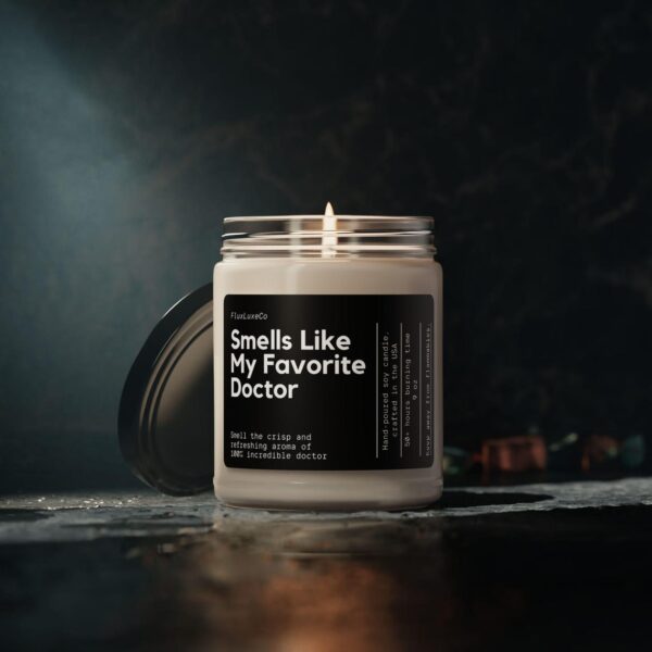 Smells Like Favorite Doctor Soy Wax Candle, Gift For Doctor, Custom Med School Graduation Gift, Future Doctor Candle, Personalized Gift