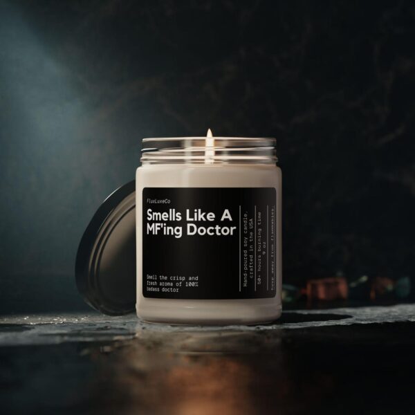 Smells Like A Mf'Ing Doctor Soy Wax Candle, Gift For Doctor, Custom Med School Graduation Gift, Future Doctor Candle, Personalized Gift