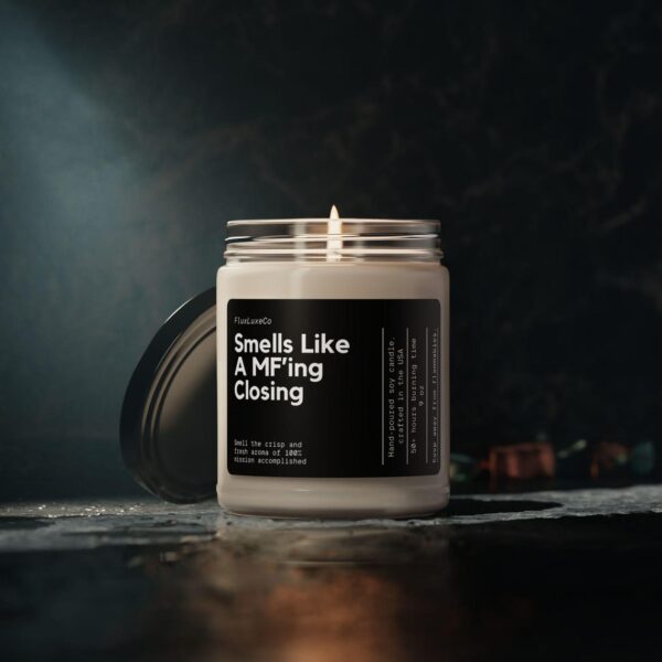 Real Estate Gift Soy Candles, Custom Realtor Candle, Personalized Salesperson Gift, Real Estate Marketing, Custom Realtor Marketing Gift