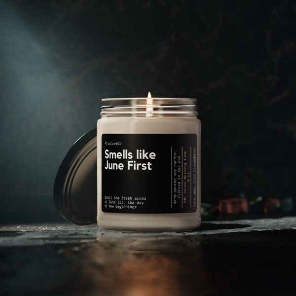 Smells Like June First Soy Wax Candle, June 1St Birthday Candle, June Birthdate Candle Gift, June Birthday Gift, Personalized Candle Gift