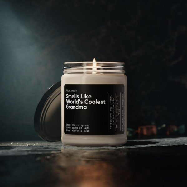 Smells Like World'S Coolest Grandma Soy Wax Candle, Gift For Grandmother, Grandma Gift Candle, Personalized Gift, Funny Grandma Candle