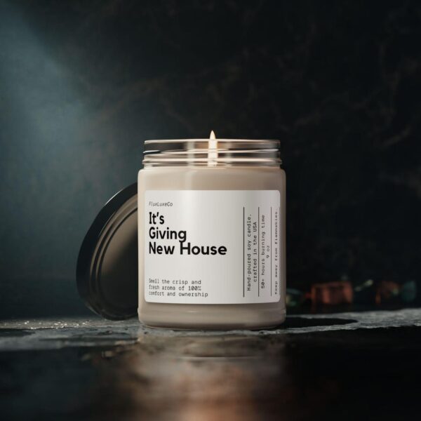 It'S Giving New House Soy Wax Candle, Personalized Housewarming Gift, Moving Gift, New House Decor, Custom New Home Candle, Homeowner