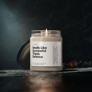 Custom Thesis Defense Gift Custom Successful Thesis Defense Candle Academic Milestone Graduation Celebration Funny Surprise Gift Lawyer Gift - Image 5