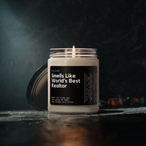 Smells Like World'S Best Realtor Soy Candle, Personalized Realtor Gift, Gift For Realtor, Custom Real Estate Agent Gift, Salesperson Gift - Image 5