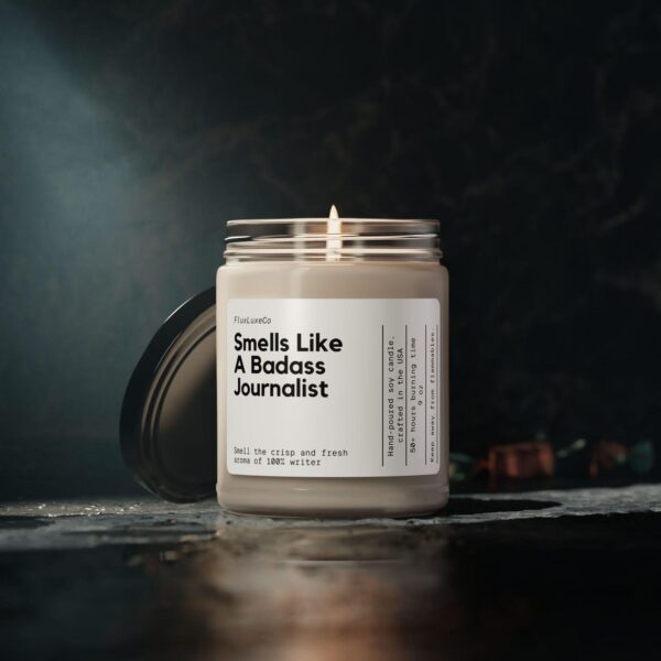 Personalized Journalist Gift Badass Journalist Custom Candle Funny Handmade Personalized Journalism Graduates News Reporters Writer Friend