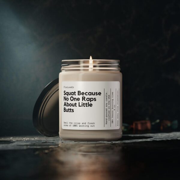 Personalized Fitness Gift Funny Candle Squat Motivational Candle For Trainer Gym Fitness Gift For Her Christmas Workout Gift For Friend
