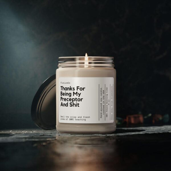 Personalized Preceptor Gift Thanks For Being My Preceptor And Sh*T Candle Funny Teacher Personalized Custom Handmade For Preceptors Mentor