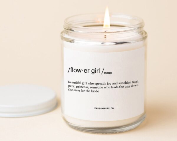 Flower Girl Gifts Flower Girl Proposal Gift Idea Flower Girl Candle W44