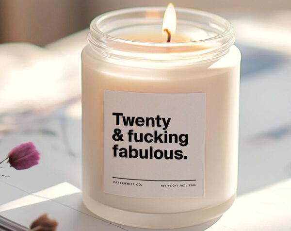 20Th Birthday Gift Funny Best Friend Gift Twenty &Amp;Fabulous Happy Birthday Gift Friend 20 Birthday Gift For Him 20 Birthday Gift Daughter G47