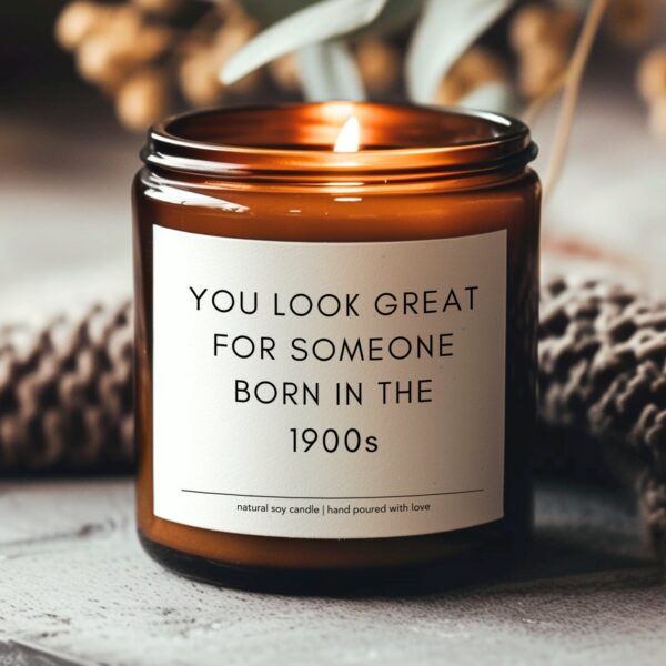 1900S Funny Birthday Candle, Funny Birthday Gift, Friend Birthday Gift, Funny Candles